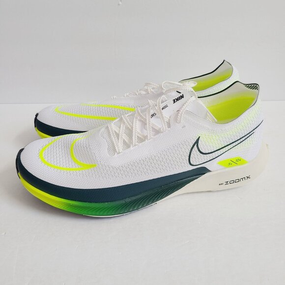 NEW Nike ZoomX Streakfly Running Shoes FZ4022-100 Size 12.5 White Green